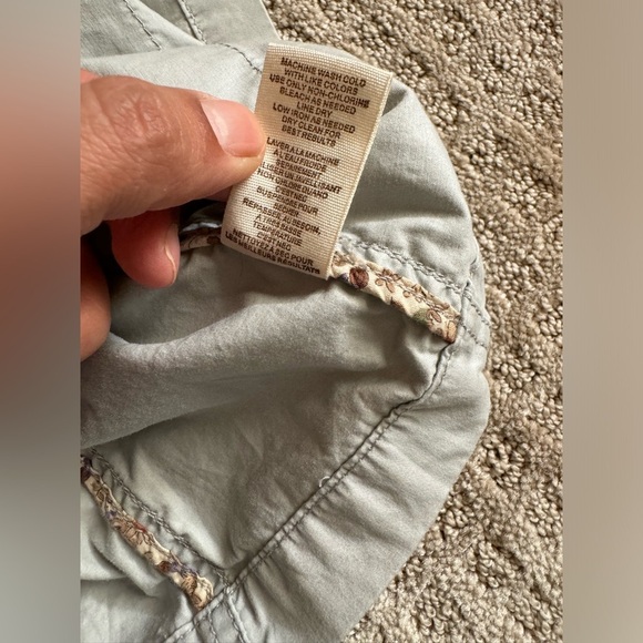 Free People utility cargo jacket full-zip button front size xs - Picture 8 of 14